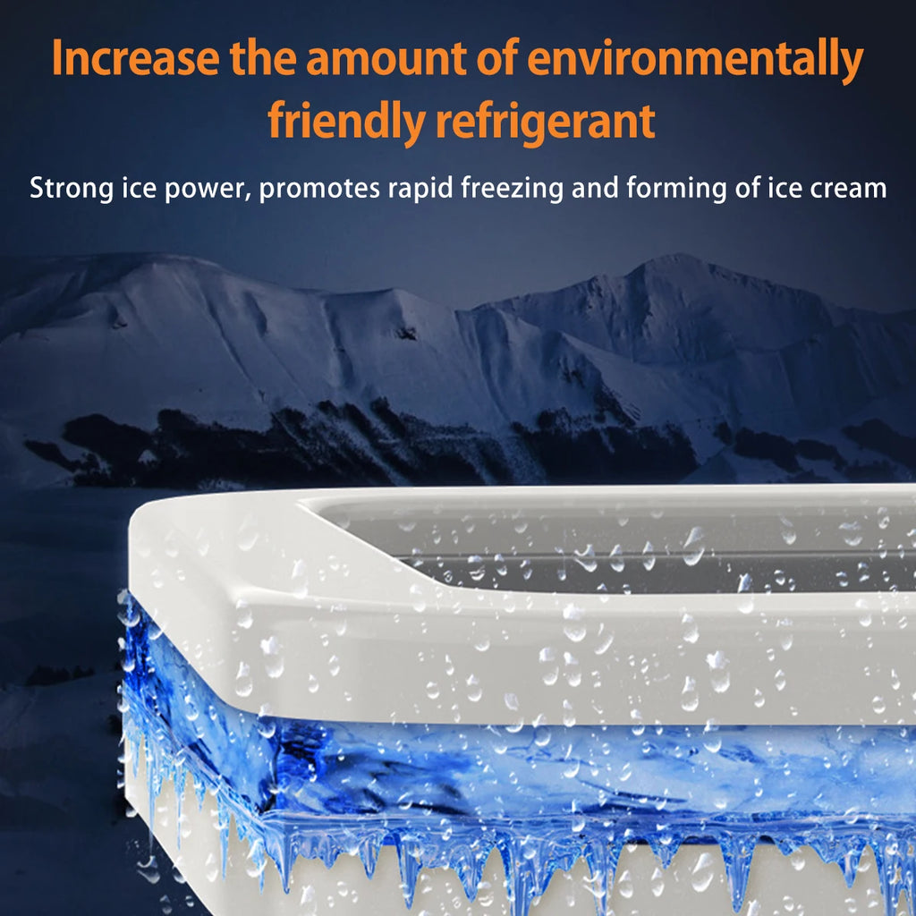 Ice Cream Roll Maker Machine With 2 Scrapers Ice Cream Maker Plate Multifunctional Cold Sweet Fried Food Plate Rolled Ice Cream